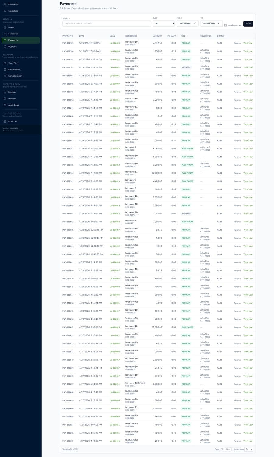 Payments