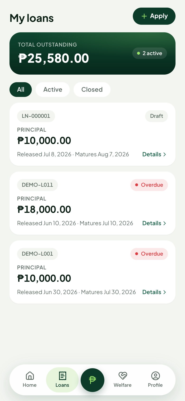 My loans