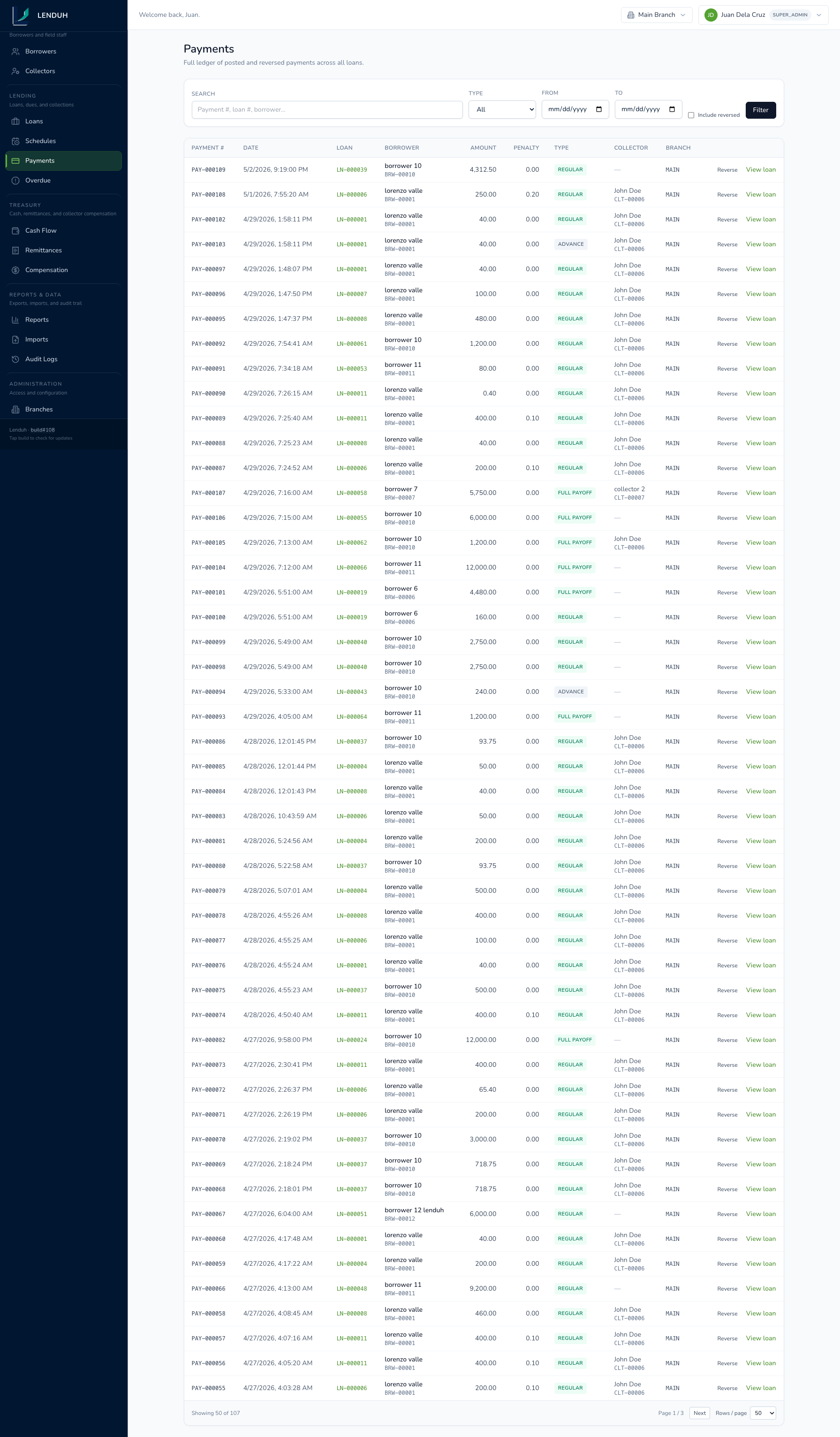 Payments